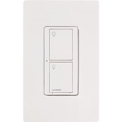 Lutron Caseta Wireless 6 Amp Multi-Location In-Wall Neutral Switch, White