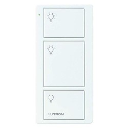 Lutron 3-Control with Raise/Lower Dimming, White